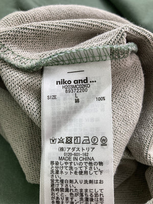 niko and .../ニコアンド/スウェット/トップス/ライトグリーン/L