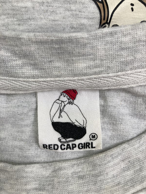 RED CAP GIRL/レッドキャップガール/Tシャツ/カットソー/トップス/グレー/M