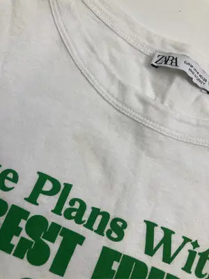 ZARA/ザラ/Tシャツ/カットソー/トップス/ホワイト/EUR M