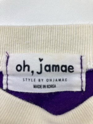 oh,jamae/Tシャツ/カットソー/トップス/パープル