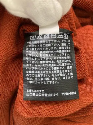 UNIQLO/ユニクロ/ニット/セーター/トップス/オレンジ/S