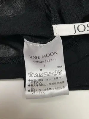 JOSEMOON/Tシャツ/カットソー/トップス/ブラック/F