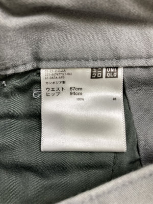 UNIQLO/ユニクロ/その他パンツ/パンツ/グレー/ウエスト67cm ヒップ94cm