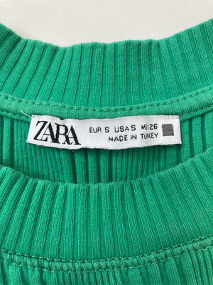 ZARA/ザラ/タンクトップ/トップス/グリーン/S
