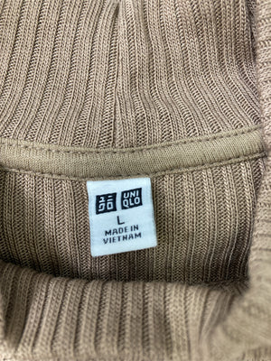 UNIQLO/ユニクロ/ニット/セーター/トップス/ブラウン/L