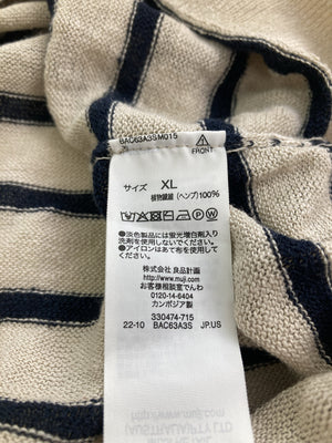 無印良品/ムジルシリョウヒン/Tシャツ/カットソー/トップス/アイボリー/XL