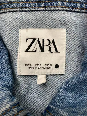 ZARA/ザラ/デニムジャケット/ジャケット/アウター/スカイブルー/USA L