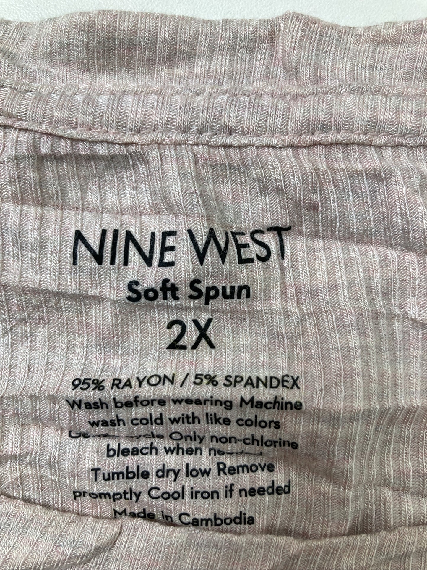 NINE WEST/ナインウエスト/Tシャツ/カットソー/トップス/ベージュ/2X