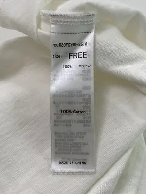 SLY/スライ/Tシャツ/カットソー/トップス/ホワイト/FREE