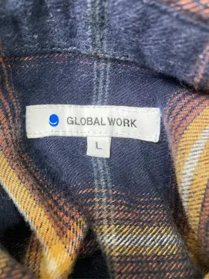 GLOBAL WORK/グローバルワーク/シャツワンピース/ワンピース/ドレス/ネイビー/L