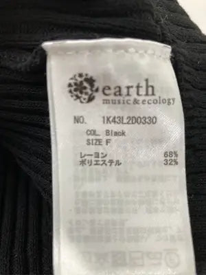 earth/アース/Tシャツ/カットソー/トップス/ブラック/F
