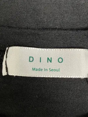 DINO/ディノ/Tシャツ/カットソー/トップス/ブラック