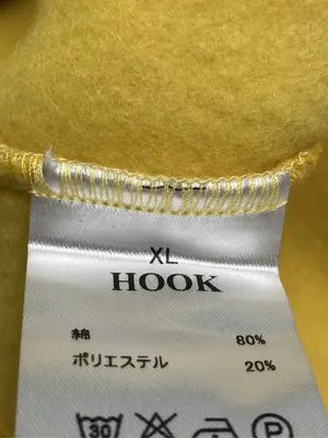 HOOK/フック/スウェット/トップス/イエロー/XL