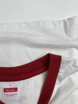 niko and .../ニコアンド/Tシャツ/カットソー/トップス/レッド/L
