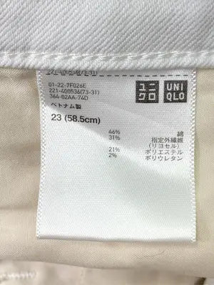 UNIQLO/ユニクロ/デニムパンツ/パンツ/ホワイト/23 (58.5cm)