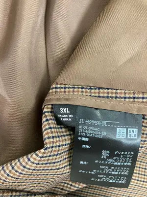UNIQLO/ユニクロ/テーラードジャケット/ジャケット/アウター/ブラウン/3XL