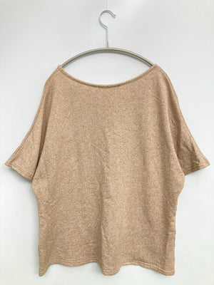 beaute' de s.mile/Tシャツ/カットソー/トップス/ベージュ/L バスト86~94 身長154~162