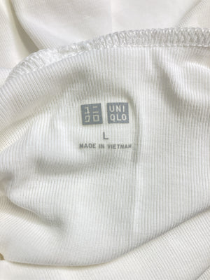 UNIQLO/ユニクロ/Tシャツ/カットソー/トップス/ホワイト/L