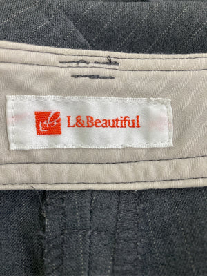 L&Beautiful/スラックス/パンツ/グレー/ウエスト67 ヒップ91 また下丈76