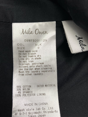 Mila Owen/ミラオーウェン/Tシャツ/カットソー/トップス/ブラック/0