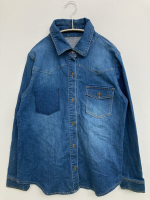 graffi/グラッフィ/シャツ/ブラウス/トップス/ブルー/M