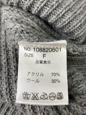NICE CLAUP/ナイスクラップ/ニット/セーター/トップス/グレー/F