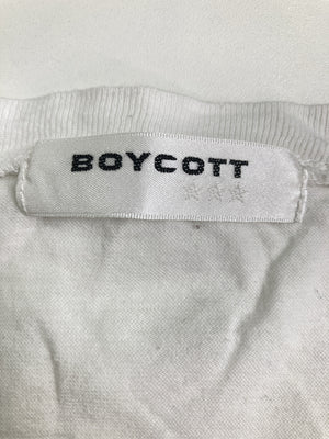 BOYCOTT/ボイコット/Tシャツ/カットソー/トップス/ホワイト/2