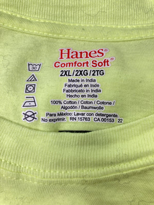 Hanes/ヘインズ/Tシャツ/カットソー/トップス/イエロー/2XL