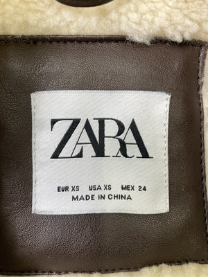 ZARA/ザラ/ベスト/トップス/ブラウン/EUR XS/USA XS/MEX 24