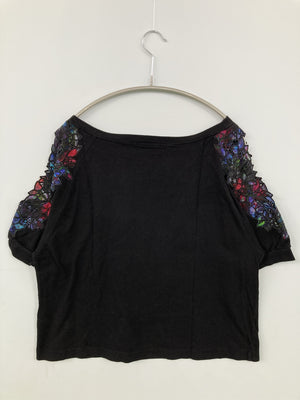 JEANASIS/ジーナシス/Tシャツ/カットソー/トップス/ブラック