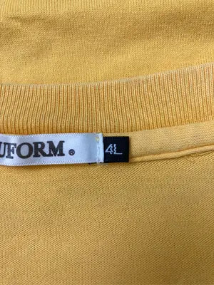 DELUFORM/Tシャツ/カットソー/トップス/イエロー/4L