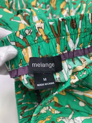 melange/メランジュ/ロングスカート/スカート/グリーン/M