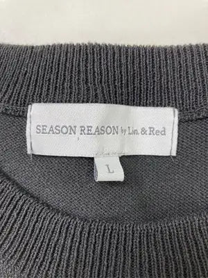 SEASON REASON by Lin.&Red/シーズンリーズンバイリンアンドレッド/Tシャツ/カットソー/トップス/グレー/L