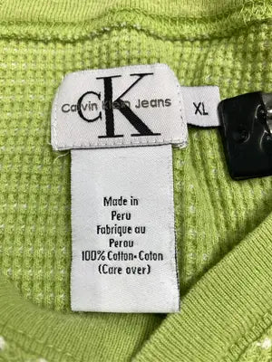 Calvin Klein Jeans/カルバンクラインジーンズ/Tシャツ/カットソー/トップス/ライトグリーン/xl