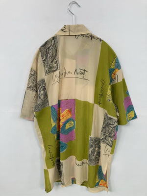 シャツ/ブラウス/トップス/グリーン/M