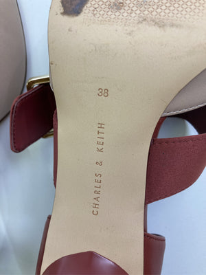 CHARLES&KEITH/チャールズアンドキース/パンプス/シューズ/レッド/38