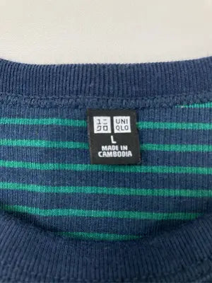 UNIQLO/ユニクロ/Tシャツ/カットソー/トップス/グリーン/L