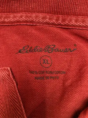 Eddie Bauer/エディーバウアー/ポロシャツ/トップス/レッド/XL