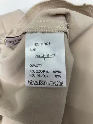 スラックス/パンツ/ベージュ/L
