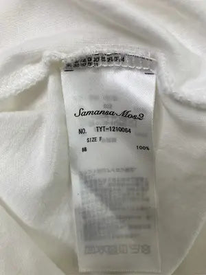 Samansa Mos2/サマンサモスモス/Tシャツ/カットソー/トップス/ホワイト/F