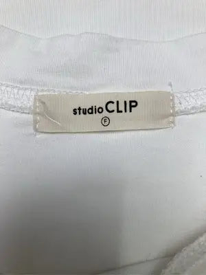 studio CLIP/スタジオクリップ/Tシャツ/カットソー/トップス/ホワイト/F