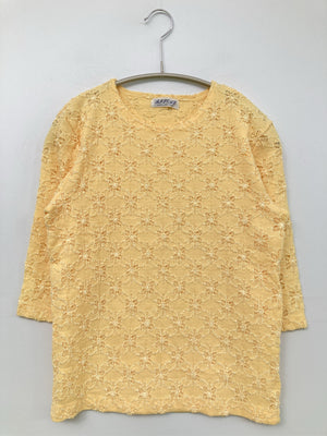 Tシャツ/カットソー/トップス/イエロー