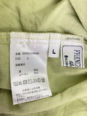 FRENCH LINEN/フレンチリネン/Tシャツ/カットソー/トップス/ライトグリーン/L