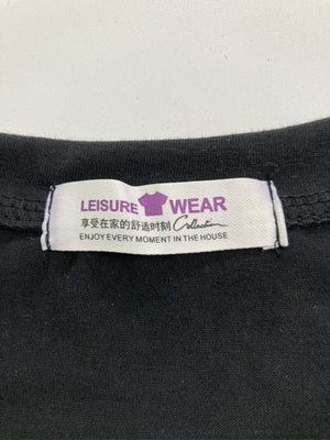 LEISURE WEAR/Tシャツ/カットソー/トップス/ブラック