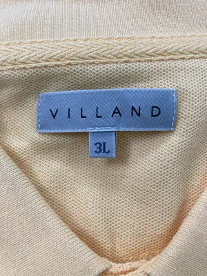 VILLAND/ヴィランド/ポロシャツ/トップス/イエロー/3L