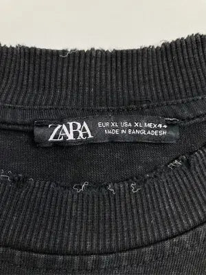 ZARA/ザラ/Tシャツ/カットソー/トップス/ブラック/EUR XL