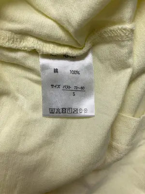 PEANUTS/ピーナッツ/Tシャツ/カットソー/トップス/イエロー/S バスト72~80