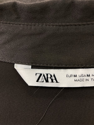 ZARA/ザラ/シャツ/ブラウス/トップス/ブラウン/EUR M/USA M/ MEX 28