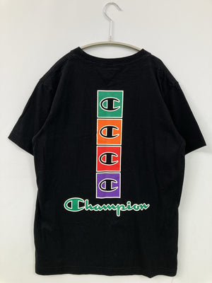 Champion/チャンピオン/Tシャツ/カットソー/トップス/ブラック/SMALL