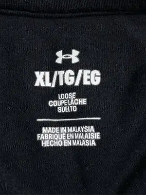 UNDER ARMOUR/アンダーアーマー/Tシャツ/カットソー/トップス/ブラック/XL